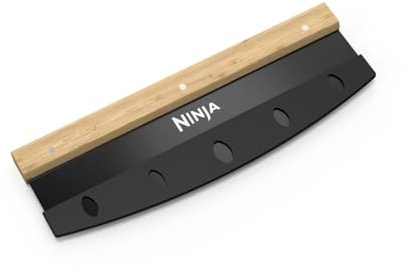 Ninja Pizza Rocker Cutter, Official Ninja Accessory, Easily Cut 30cm Pizzas, 100% Wooden Handle, Includes Blade Guard, XSKROKCUTEUK