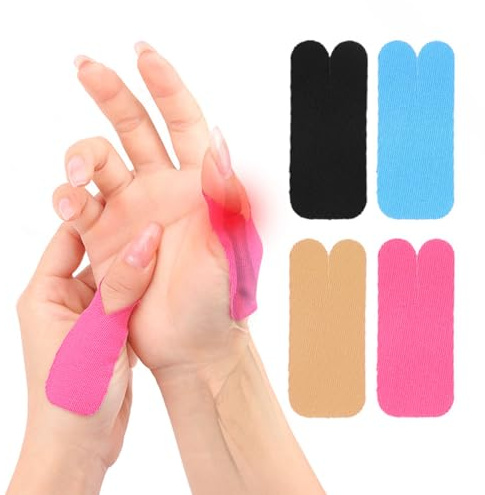 KIRZAX 40 pezzi di fasce pretagliate per il supporto del pollice, cerotti muscolari efficaci, adatti per l'alluce valgo, cerotti muscolari pretagliati, adatti per le dita dei piedi