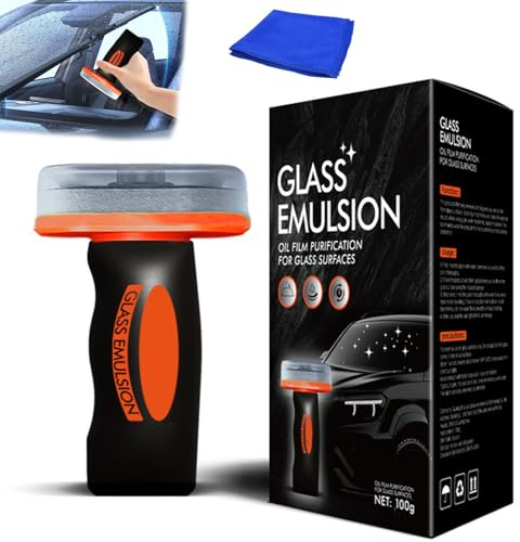 Nimes Pro Auto Glasreiniger,Glass Emulsion Cleaner,Glass Guard,Oil Film Cleaning Brush Car Window Cleaner Car Windscreen Cleaners,Glases Cleaning Board For Cars Windshield, Window And Mirror (1PCS)