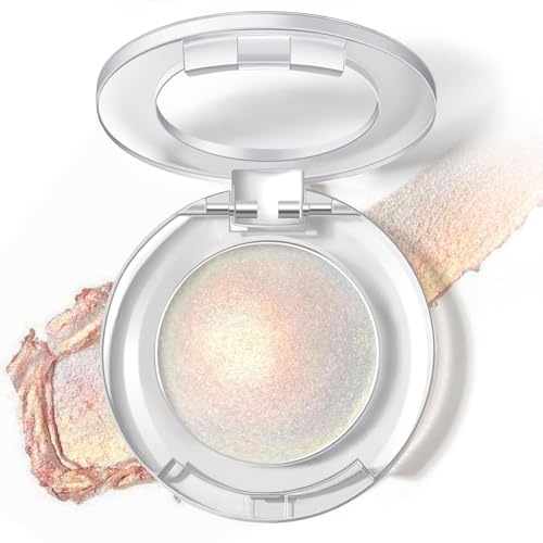 Muorruo Holografisk Duochrome Glanz ögonskugga, färgskiftande skimmer ögonskuggspalett, gnistrande highlighter för inre ögonvinkel, iriserande ögonskuggspalett 01