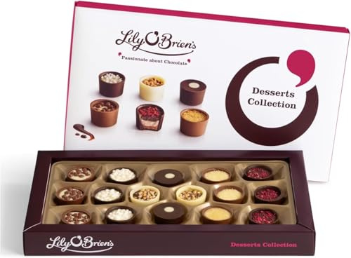 Lily O'brien's White, Dark Chocolate Gifts Birthdays for Him & Her | Get Well Soon Gifts for Women | Christmas | Valentines (One Size, Lily Dessert 210g)