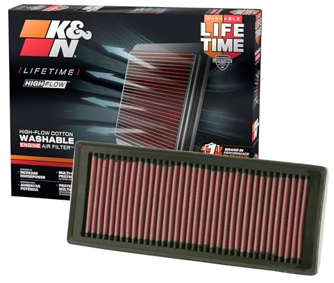 K&N 33-2945 Motorluftfilter: Hochleistung, Prämie, Abwaschbar, Ersatzfilter,Erhöhte Leistung, 2007-2017 (A5 Quattro, Q5, A4, A5)