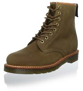 Dr. Martens Men's Lark Lace Boot,Tan Chera Wax Canvas,UK 10 M