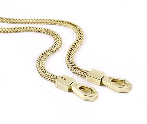 Flach Geldbörsen Kette Taschenkette Schulterriemen Schultergurt Handtaschen Riemen 120 cm (Gold)
