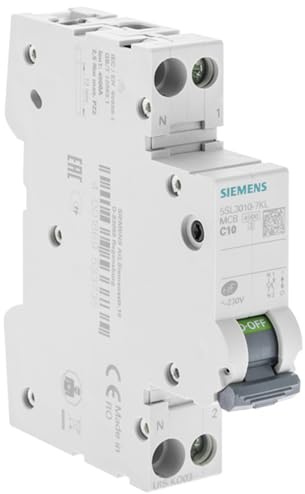 SIEMENS - Disjoncteur 10A Ph+N Courbe C 4.5kA 230V