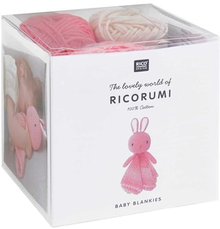 Ricorumi Häkel-Set Baby Blankies - Hase, mit Füllwatte