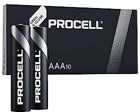 10 x Mini Stylus Duracell Procell AAA (1 blíster de 10 baterías) 10 pilas (LR03/Mini estilo/MICRO)
