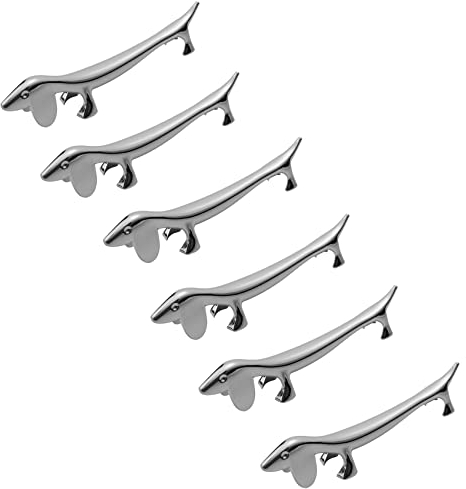Kopinma 6 Set Essstäbchenablage in Süßes Hund Design, Robuste Essstäbchen Bank Ablage, Halter Besteck Ständer, Spülmaschinenfest, Messerbänkchen, Geschirr Rack Halter Werkzeug (L 9 cm)