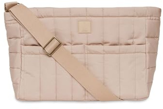 Jollein barnvagnsväska – Biscuit – för barnvagnar och buggy – mammaväska – babyväska multifunktionell – ljusbrun, Kex, 30x21x11 cm, Modern