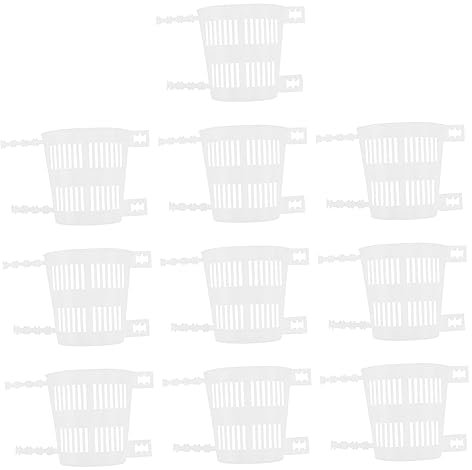 INOOMP 10 Pezzi Di Vasi Per Orchidee in Plastica Per Il Controllo Delle Radici Vasi Da Fiori Vasi Da Giardino Piantine Cestini Per Vivai Permeabili Allacqua