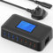 USB C Charger Block, Binamao 200W Charging Station, 8-Port USB Charging Hub, Multi Charger with LCD Screen, 65W PD Fast Charging for MacBook, iPad, iPhone 16/15/14/13 Pro/Max, Samsung S24/S23-black