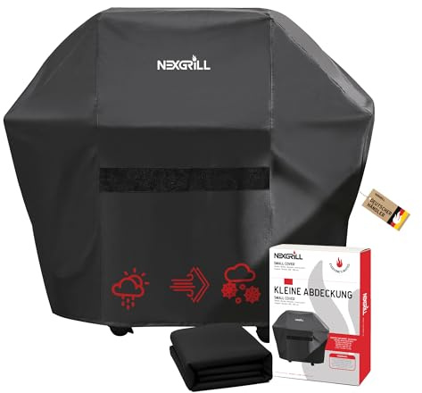 NEXGRILL Grillabdeckung für kleine Grills – Wetterfeste Abdeckung 133×58×104 cm, UV-Schutz, Reißfest, Leichte Reinigung – Perfekter Schutz für deinen Kompaktgrill