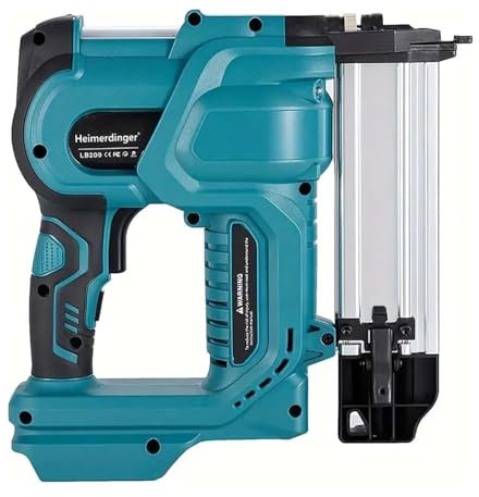 KONGMM Sparachiodi, Pistola sparachiodi a Batteria, Pistola chiodatrice/cucitrice 2 in 1 18GA Compatibile con Batteria for tappezzeria e Lavorazione del Legno