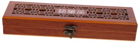 Mundharmonika Aufbewahrungsbox für 24 Löcher, Etui | Leicht, Flexibler Deckel, Instrumentenzubehör, Holzausführung, mit Loch
