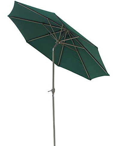 LSLYTQ Patio Umbrella Outdoor, Shade Canopy, with Tilt Function Sun Protection Waterproof with 8 Ribs Rain Umbrella, for Balcony, Dining Tables, Gardens, Patios, Decking, Umbrella good