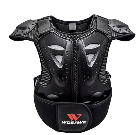 Chaleco de motocicleta para niños, protector de columna vertebral para espalda, armadura de seguridad transpirable, chalecos de protección corporal para motocross, chaleco protector corporal para