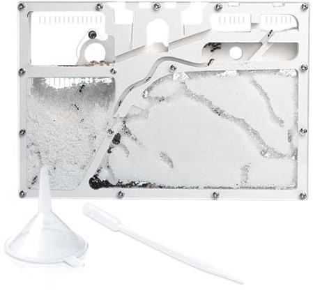 ELNMLHT Ant Farm for Kids, Ant Colony Habitat with Tool Kit, Educational Science Kit for Kids & Adults to Observe Ant Tunnel Building（8.6 inches x 5.9inches）