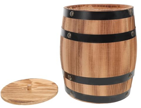 PRETYZOOM Soporte de Madera Carbonizada para Utensilios de Cocina, Mini Organizador Vintage para Cubiertos, Cucharas y Palillos, Porta Cubiertos Compacto de 20 Cm para Hogar, Oficina