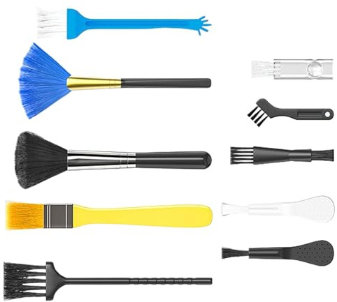 Pulitore Tastiere Set 10 Pezzi Spazzole per Pulizia Tastiera
