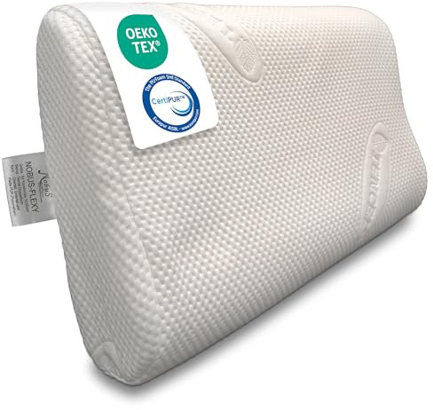 Sleep Performance Nackenstützkissen 50x30 cm, ergonomisches Nackenkissen | orthopädisch höhenverstellbar, gegen Nackenschmerzen, atmungsaktives Tencel Kissen waschbar, für Seiten Rücken Bauchschläfer