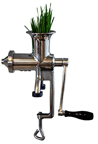 Hurricane Stainless Steel Manual Wheatgrass Juicer- Hand Crank Juice Extractor for Wheat Grass & Barley Grass Juicing