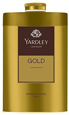 Yardley London Gold Talcum Powder - 250 g. 808 oz, Deodorizing Talc by Yardley