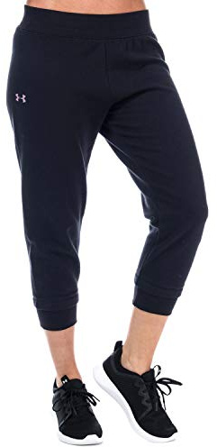 Under Armour Rival Fleece Crop Capri, Mujer, Negro, S