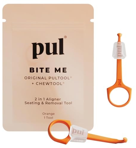 PUL System Aligner Chewies och borttagningsverktygskombination för Invisalign och Justerare Orange