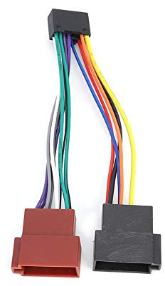 Tbest ISO Kabelbaum Adapter Konverter, 16-poliger Radioadapter Adapter für ISO-Bus-Kabelbaumstecker 16 Pin Auto Radio Adapter Kabel Stecker Ersatz für NC