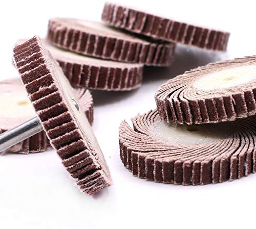 10 Stück Schleiffächer Fächerschleifer 20x4mm Körnung 120 für Dremel Proxxon Schleifer Zubehör Multifunktionswerkzeug