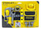Smoby- Stanley-Ceinture Outils-Sangle Réglable-14 Accessoires Herramientas de cinturón, Color Negro, 44 x 6 x 10 cm (7/360123)