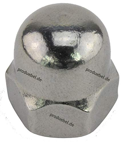 DIN 1587 Sechskant-Hutmutter Edelstahl A2 V2A M10 * 100 Stück