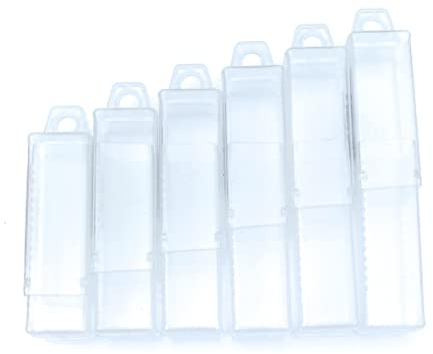FTG USA Boîte de rangement extensible en plastique 6 pièces utilisée comme étui de rangement pour fraises coniques et forets de rechange