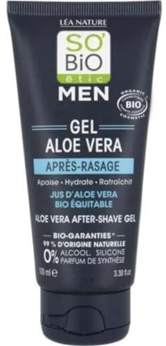 léa nature Gel Après-Rasage à l'Aloé Véra Bio - So'Bio étic - 100 ml
