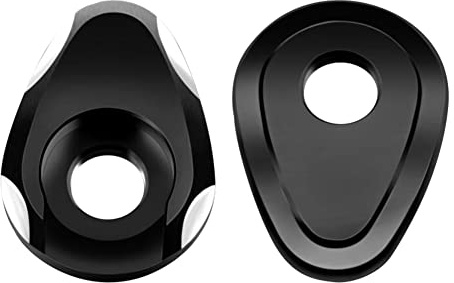 iSpchen Motorrad Binker Adapterplatten 2 Stück Motorrad Blinker Adapter Dichtung Aluminium Blinkerplatten Vorne oder Hinten Ersatz Montage Blinker Platten