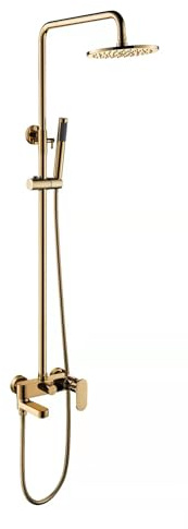 Hudor Colonne de douche SC008G – Dorée – Collection Scamandre – Luxueuse et pratique