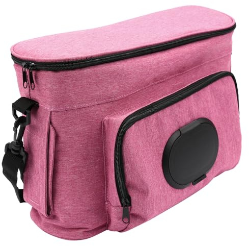 Babyruf Kinderwagen Organizer BO 300 | Kinderwagen Zubehör | Wickeltasche | Babytasche | Windeltasche | Isolierte Flaschenhalter | Wasserabweisend | Praktische Innenaufteilung | 36x12x24cm