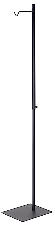 YAMAZAKI 4515 TOWER Adjustable Lantern Stand, black, Steel / Polypropylene, 26 x 30 x 80152 cm