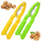 Ymapinc 2 Packs Nutcracker for Nuts, Walnut Pecan Cracker Tool for All Nuts Handy Nut Sheller for Almonds Hazelnuts Crab Leg Lobster Seafood Shellers(Yellow + Green, Plastic + Zinc Alloy)