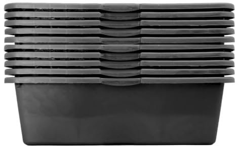 10 Stück ViD® Betonkübel/Mörtelkübel 40 Liter | 70 x 40 x 22 cm | Zementwanne/Betoneimer/Maurerwanne