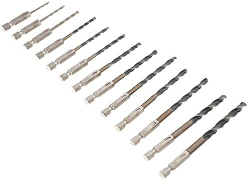 jojofuny 13stücke Metallbohrer-set Hss-schnellwechselbohrer Bohrer Für Eisen Kupfer Aluminium Holz Kunststoff Gold Silber