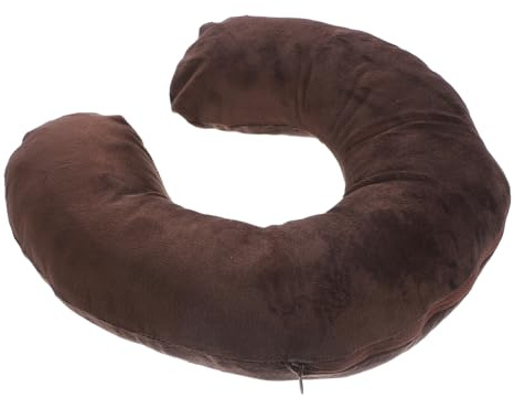 Ciieeo Moxa Cervical Pillow u Shape Pillow for Neck Support for Adults Airplane Car Office