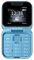 Asyduey Mini Flip Mobile Phone FM Radio Voice Blacklist Speed Dial Vibration 2SIM Card Small Display Foldable Phone Easy to Use (Blue)