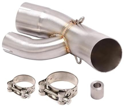 SHYYBD Silencieux D'échappement pour Moto pour B&MW S1000XR 2015-2019 S 1000XR 51 Mm, Raccord Intermédiaire Pot échappement
