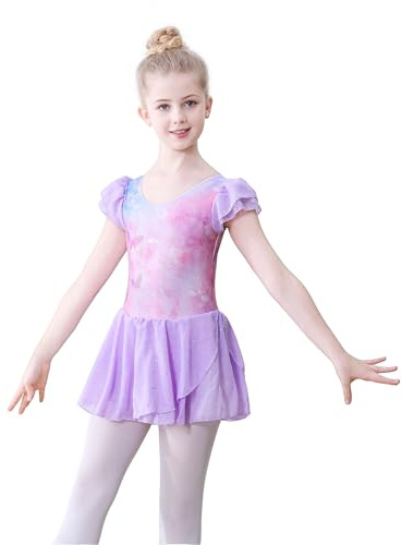 FONLAM Robe Justaucorps de Danse Ballet pour Fille Justaucorps Gymnastique Vêtements Danseuse Tutu Ballet