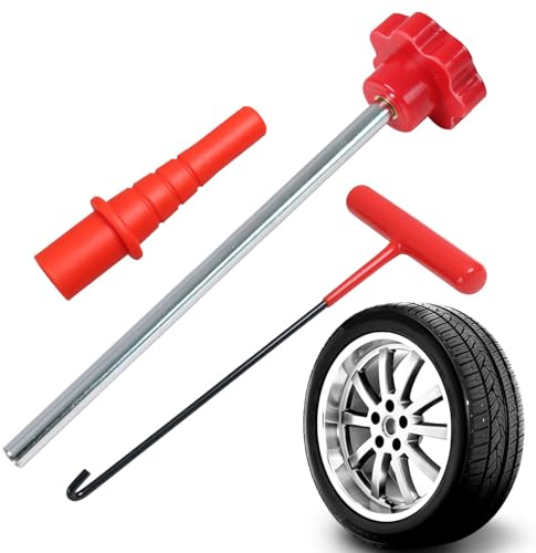 Reifenventil | Vorbauwerkzeug | 3-teiliges Schnellreparatur-Installationsset | Ventilkernwerkzeug für Autos und Fahrräder | Reifenventile für Motorräder, ATVs, Roller, Motoren, Garage, Werkstatt