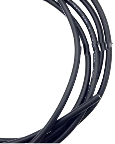 Cable de alambre revestido de 10M 28 26 24 22 20 18 16 AWG Cable de señal de cobre 2 3 4 5 6 7 8 10 Core Cable de audio electrónico suave UL2464(Black 30AWG,5Cores)