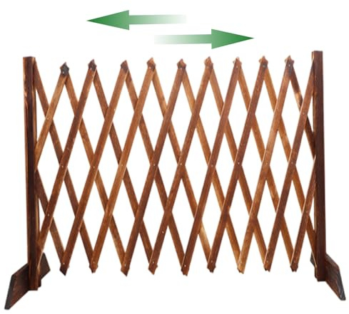 Bordo per Recinzione da Giardino, Bordo per da Giardino di Lunghezza Flessibile Installazione Facile Recinzione in Legno per Aiuole, Patio e Paesaggio, 20x63 Pollici per in Le