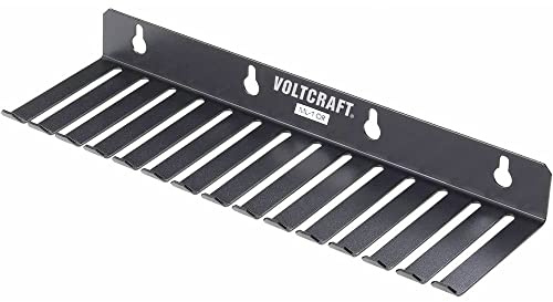VOLTCRAFT ML-1 OR Messleitungshalter ML-1 OR 14 Aussparungen (73 x 5,3 mm) (L x B x H) 280 x 85 x 32 mm Schwarz