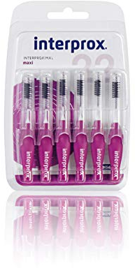 INTERPROX - Maxi 2.2 - Brossettes Interdentaires - Fibres en Tynex - Violet - Blister de 6 unités